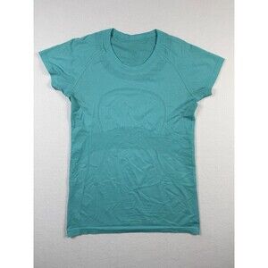 Lululemon Swiftly Tech Short Sleeve CrewTurquoise Blue Green Women’s Size 10